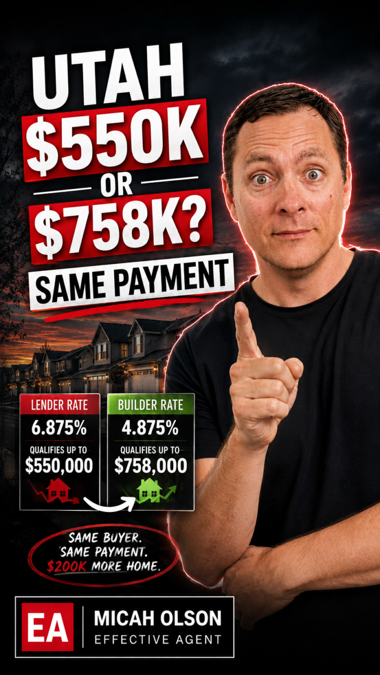lender rate vs builder rate utah