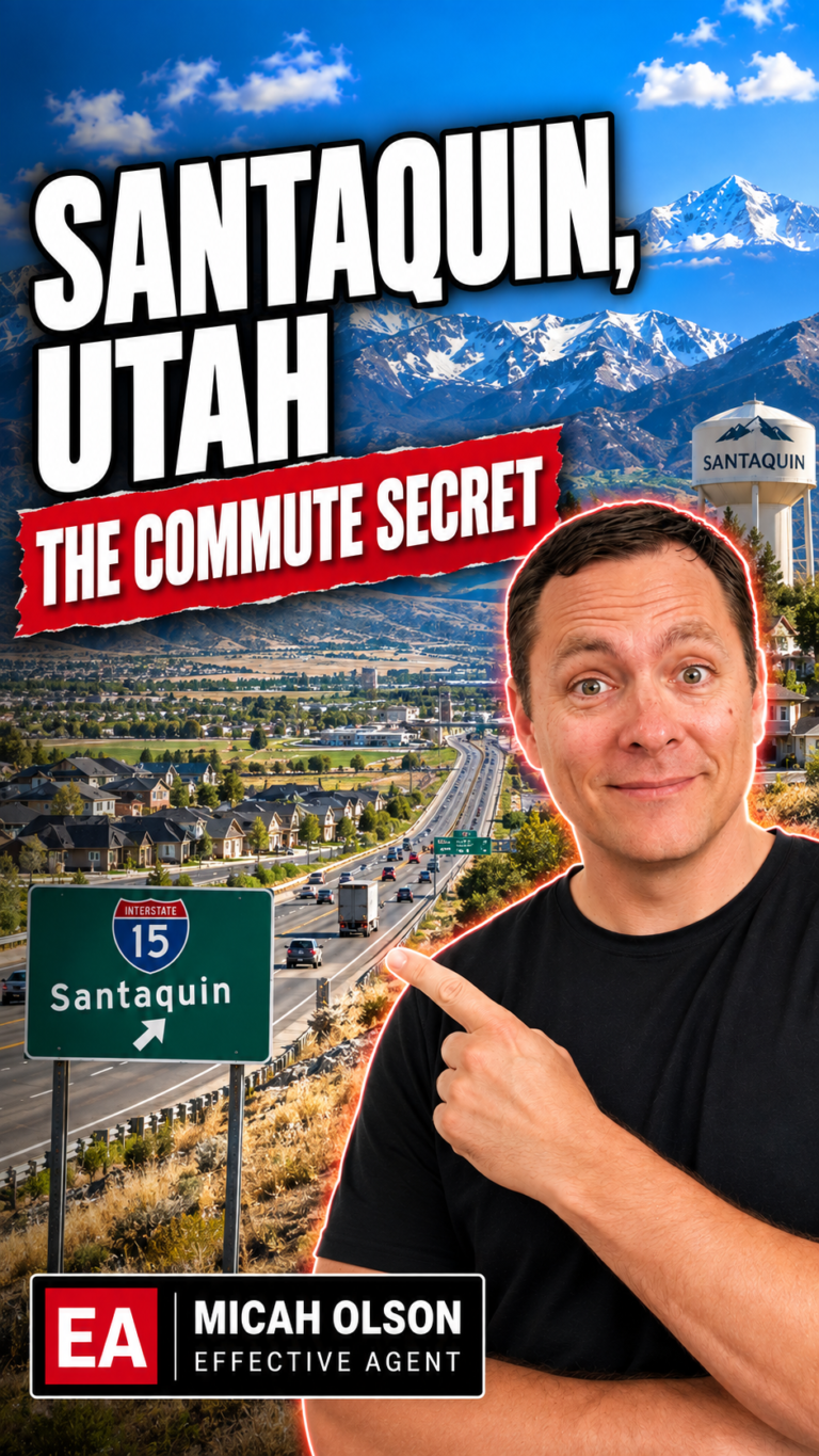 Santaquin Utah commute and new construction growth corridor